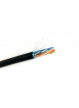 Kabel DIGITUS cat.6 F/UTP Fca AWG 23/1 PE 305m czarny outdoor jelly filled