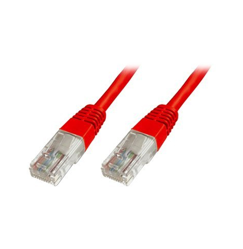 DIGITUS CAT 5e U-UTP patch cable PVC AWG 26/7 length 10m color red