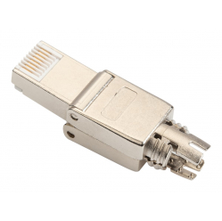 Kabel DIGITUS RJ45 Cat.6A FTP shielded AWG 22-27 10GbE PoE+ tool free cap metal latch