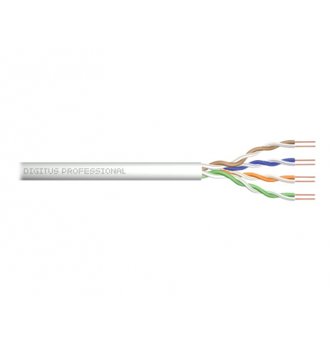 DIGITUS Installation cable cat.5e U/UTP Dca solid wire AWG 24/1 LSOH 500m grey reel