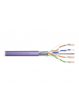 DIGITUS Installation cable cat.6 F/UTP B2ca solid wire AWG 23/1 LSOH 500m violet reel