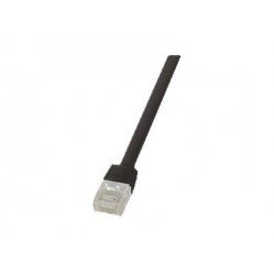 Kabel LOGILINK CF2013U LOGILINK - Patchcord Cat.6 U/UTP, dł. 0.25m, płaski SlimLine, czarny