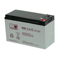 Bateria Eaton MW Power 12V/7.2Ah żywotność 10-12 lat Fast-on 250