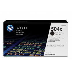 Toner HP 504X CP3525 BK CE250XD 10.5K Dual Pack