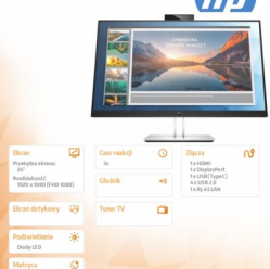 Monitor HP E24d G4 24 FHD