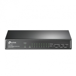 Switch TP-LINK TL-SF1009P PoE+ 8x 10/100Mbps PoE+ + 1x RJ45 10/100 Non-PoE 65W 802.3at/af Desktop Steel Case (P)