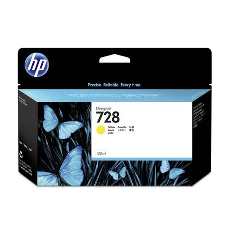 Tusz HP Inc. 728 130ml Żółty F9J65A