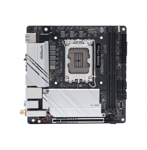 Płyta główna ASROCK Z690M-ITX/AX LGA 1700 DDR4 5000MHz PCIe 5.0 x16 HDMI DP