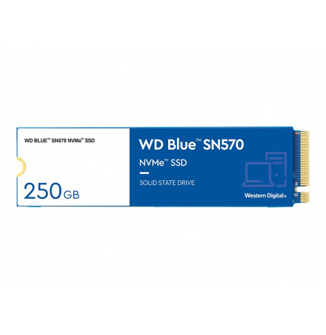 Dysk SSD WD Blue SN570 NVMe 250GB M.2 2280 PCIe Gen3 8Gb/s