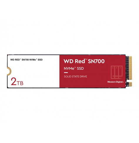 Dysk SSD WD Red SN700 NVMe 2TB M.2 2280 PCIe Gen3 8Gb/s internal drive for NAS devices