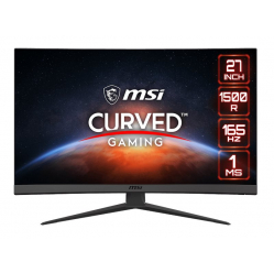 Monitor MSI Optix G27C6 27 1920x1080 VA Curve 1500R 165Hz 1ms Black 2xHDMI 2.0 DP 1.2 