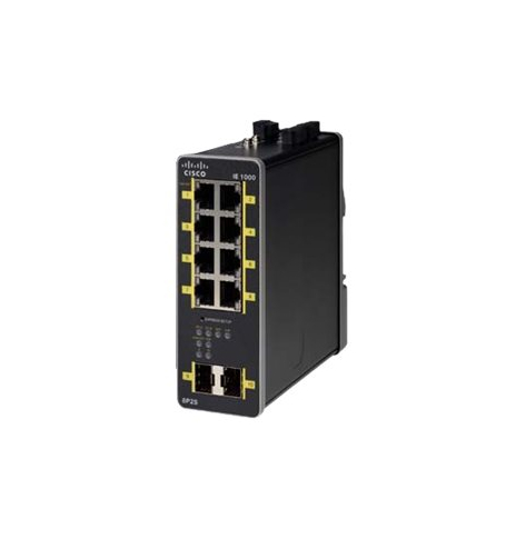 Switch CISCO IE-1000-8P2S-LM 8 portów 10/100/1000 (PoE+) 2 porty 1000Base-X SFP (uplink)