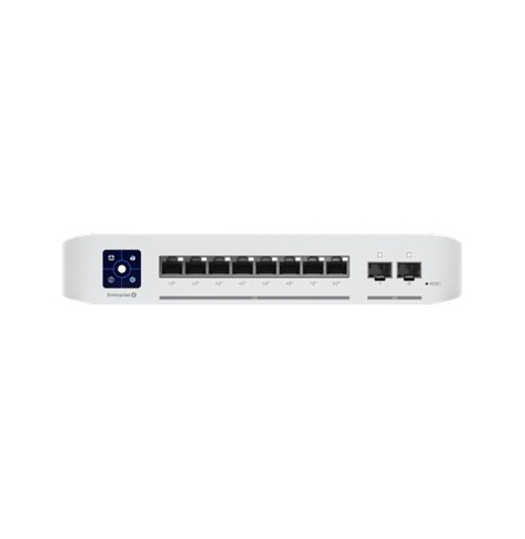 Switch UBIQUITI USW-ENTERPRISE-8-POE UNIFI SWITCH 8x 2.5GB/S RJ45 POE+ 2x 10GB/S SFP+ TOUCHSCREEN TOTAL 120W
