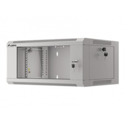 Szafa Lanberg 19inch wall-mounted rack 4U/570x450 demounted fast assembling flat pack grey