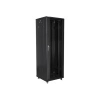 Szafa serwerowa Lanberg stojąca rack 19 37U/600x600mm czarna (drzwi szklane)