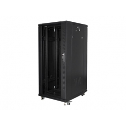 Szafa serwerowa Lanberg stojąca rack 19 27U/600x800mm czarna (drzwi szklane)