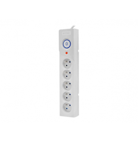 Listwa zasilająca ARMAC Z5 5m 5x French outlets 10A cable organizer gray