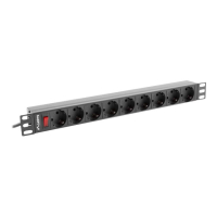 Listwa zasilająca Lanberg PDU 19 1U 16A 9 schuko 3m black