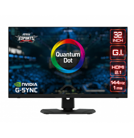 Monitor MSI Optix MPG321UR QD 32 IPS UHD 144HZ 1ms 400cd/m2 HDMI2.1x2 DP HUB USB