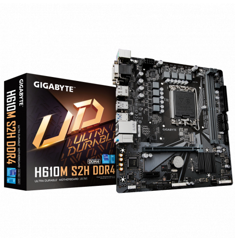 Płyta główna GIGABYTE H610M S2H DDR4 LGA 1700 1xHDMI 1xDP 1xD-Sub 1xDVI-D 4xSATA 6Gb/s