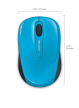 Mysz Microsoft Wireless Mobile Mouse 3500 niebieski