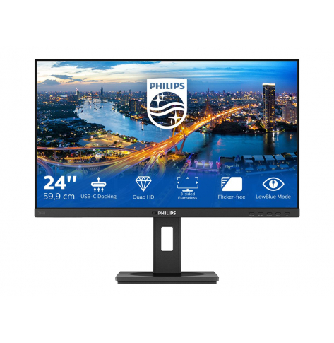 Monitor PHILIPS 246B1/00 23.8 16:9 IPS 2560x1440 75Hz 250cd/m2 HDMI DP USB-C 3.2/4xUSB 3.2