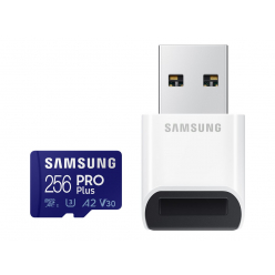 Karta pamięci SAMSUNG PRO Plus 256GB microSDXC UHS-I U3 160MB/s Full HD 4K UHD memory card including USB card reader