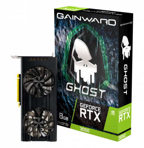 Karta graficzna GAINWARD GeForce RTX 3050 Ghost 8GB GDDR6 3xDisplayPort 1.4a HDMI 2.1