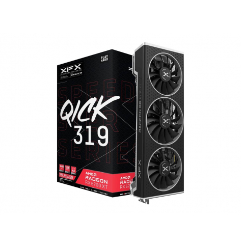 Karta graficzna XFX SPEEDSTER QICK319 Radeon RX 6700XT BLACK 12GB GDDR6 HDMI 3xDP AMD RDNA 2 HDMI DP