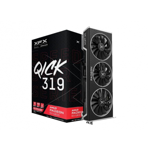 Karta graficzna XFX SPEEDSTER QICK319 AMD Radeon RX 6800 Core Gaming Graphics Card with 16GB GDDR6 HDMI 3xDP AMD RDNA 2