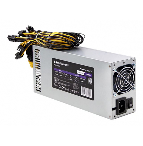 Zasilacz Qoltec PCI-E 1800W 80 Plus Platinum Gaming Miner