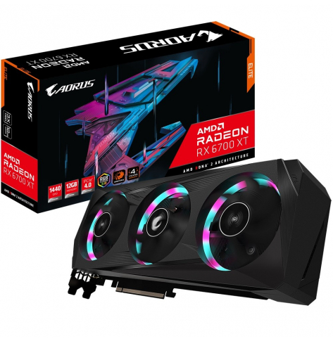 Karta graficzna GIGABYTE Radeon RX 6700 XT AORUS 12GB GDDR6 2xDP 2xHDMI