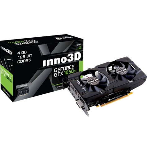 Karta graficzna INNO3D GeForce GTX 1050 Ti TWIN X2 V2 4GB GDDR5 DVI HDMI DP