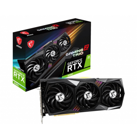 Karta graficzna MSI GeForce RTX 3080 GAMING Z TRIO 12GB LHR 3xDisplayPort v1.4 1xHDMI