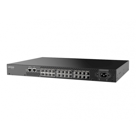 Switch LENOVO ISG ThinkSystem 7D8PA000WW DB610S 8-portów 32Gb Fibre Channel SFP+ 8 x urządzenie nadawczo-odbiorcze SFP+ SWL 16 Gb/s