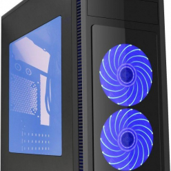 Obudowa komputerowa Gembird Gaming Fornax 1600B wentylatory LED w kolorze niebieskim
