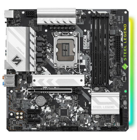 Płyta główna ASROCK B660M Steel Legend LGA1700 4x DDR4 DIMM HDMI DP 1xPCIe 5.0 x16 2xPCIe 3.0 x1