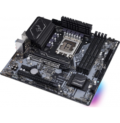 Płyta główna ASROCK H670M Pro RS LGA1700 4x DDR4 DIMM HDMI DP 1xPCIe 5.0 x16 1xPCIe 4.0 x16 3xPCIe 3.0 x1