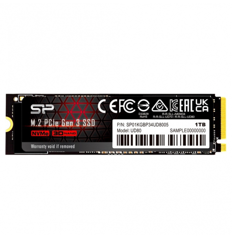 Dysk SSD SILICON POWER UD80 1TB M.2 PCIe Gen3 x4 NVMe 3400/3000 MB/s