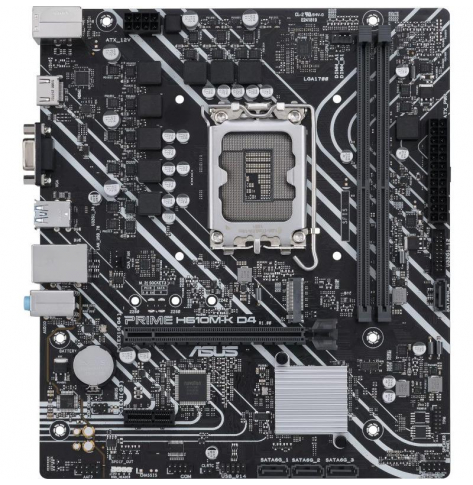 Płyta główna ASUS PRIME H610M-K D4 LGA 1700 1xD-Sub port 1xHDMI 1xPCle 4.0/3.0 x16 slot