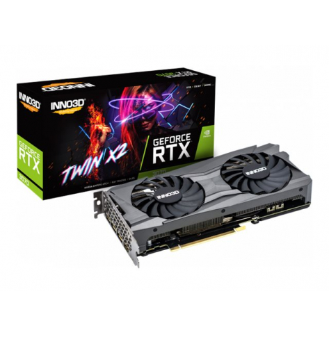 Karta graficzna INNO3D GeForce RTX 3070 Twin X2 LHR 8GB GDDR6 256-bit 3xDP+HDMI 