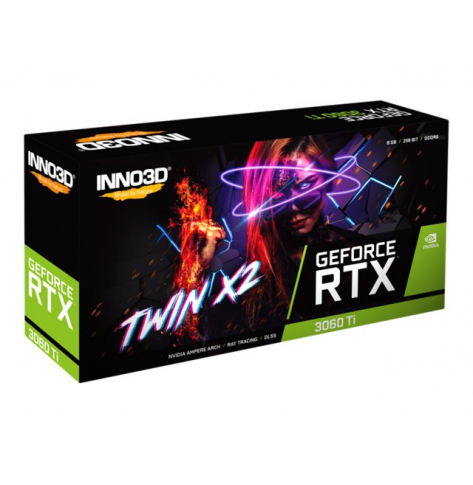 Karta graficzna INNO3D GeForce RTX 3060 Ti Twin X2 LHR 8GB GDDR6 3xDP+HDMI 