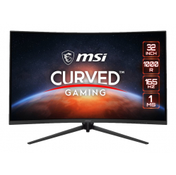 Monitor MSI Optix G321CQP 31.5inch Curved 1000R VA WQHD 250cd/m2 165Hz 4ms 2xHDMI DP