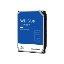 Dysk WD Blue 3TB SATA 6Gb/s HDD internal 3.5inch serial ATA 256MB cache 5400 RPM RoHS compliant Bulk