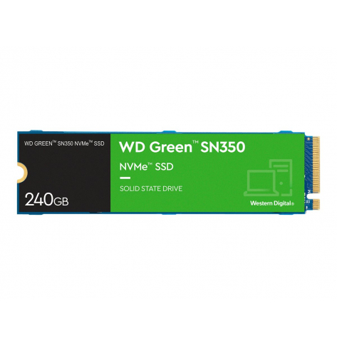 Dysk WD Green SN350 NVMe SSD 240GB M.2 2280 PCIe Gen3 8Gb/s
