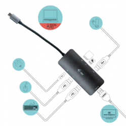 Stacja dokująca I-tec USB-C Metal Nano