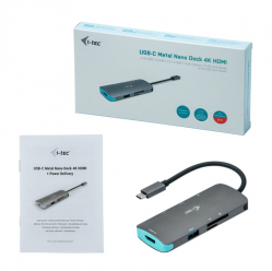 Stacja dokująca I-tec USB-C Metal Nano