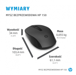 Mysz bezprzewodowa HP 150