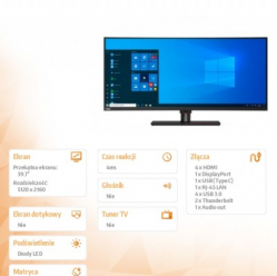 Monitor Lenovo ThinkVision P40w-20 40 5K Curved