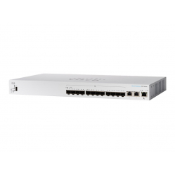 Switch zarządzalny Cisco Business 350-12XS 10 portów SFP+ 10 Gb 2 porty combo 10 Gigabit SFP+/RJ-45